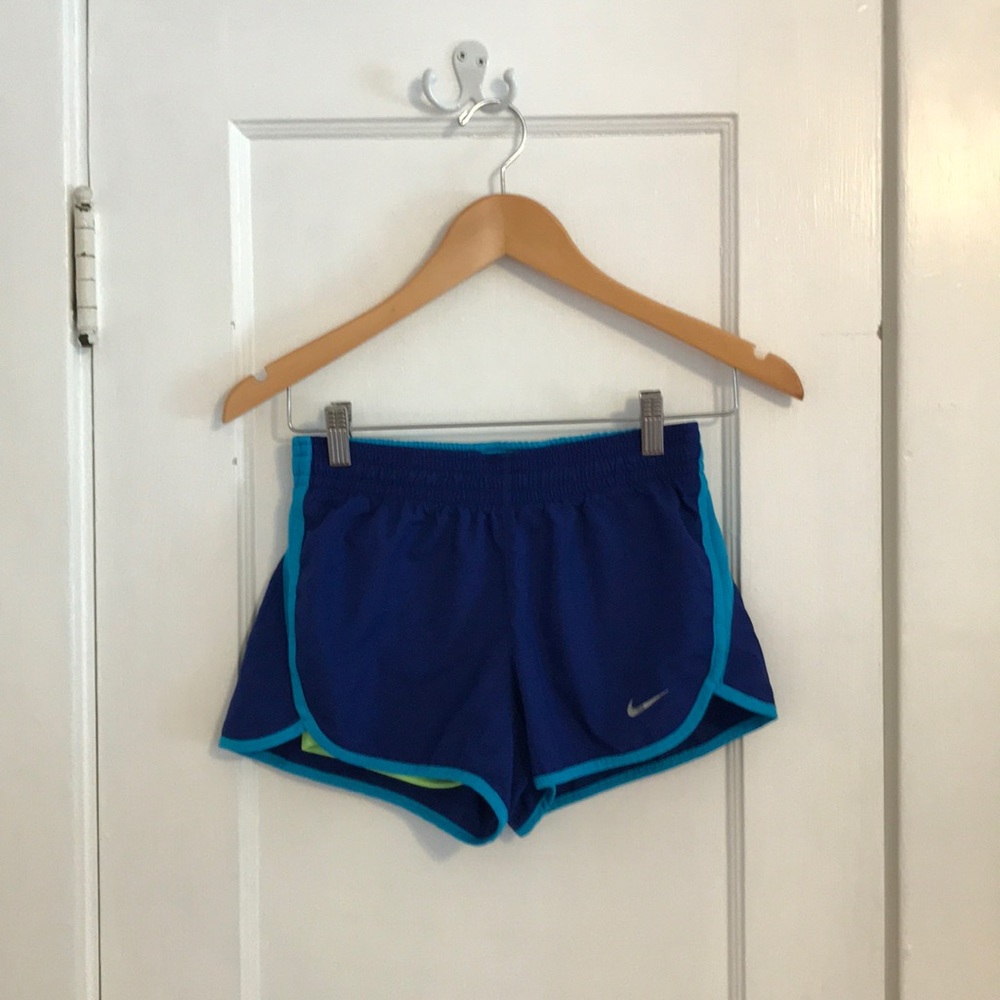 Blue Nike dry fit shorts